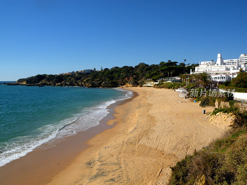 乌拉海滩，Albufeira, Algarve，葡萄牙